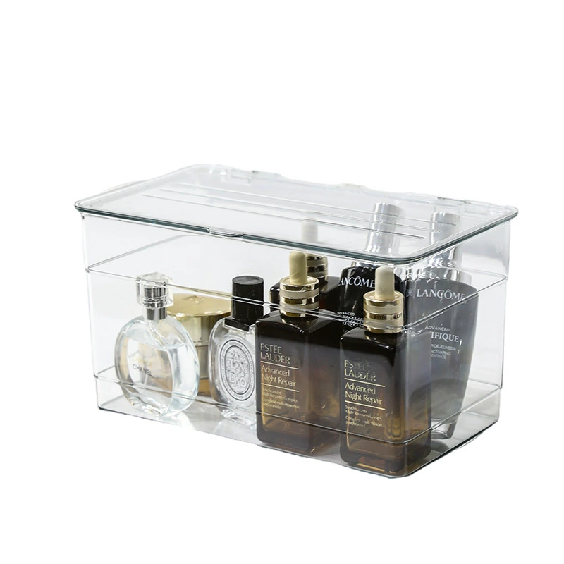 Ящик для хранения косметики Пылезащитные средства по уходу за кожей Настольная стойка Туалетный столик Акриловый ящик для хранения масок Большая Емкость