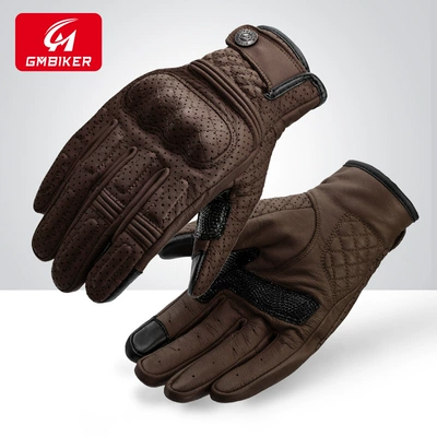 Motorcycle Safety Supplies: Rider Equipment, Men's and Women's - 305-brown-breathable-model-imported-sheepskin-soft-and-comfortable-s
