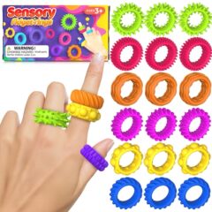 クロスボーダー新品Fidget Toys子供用シリコン感覚リングシリコンストレス解消おもちゃ感覚リング