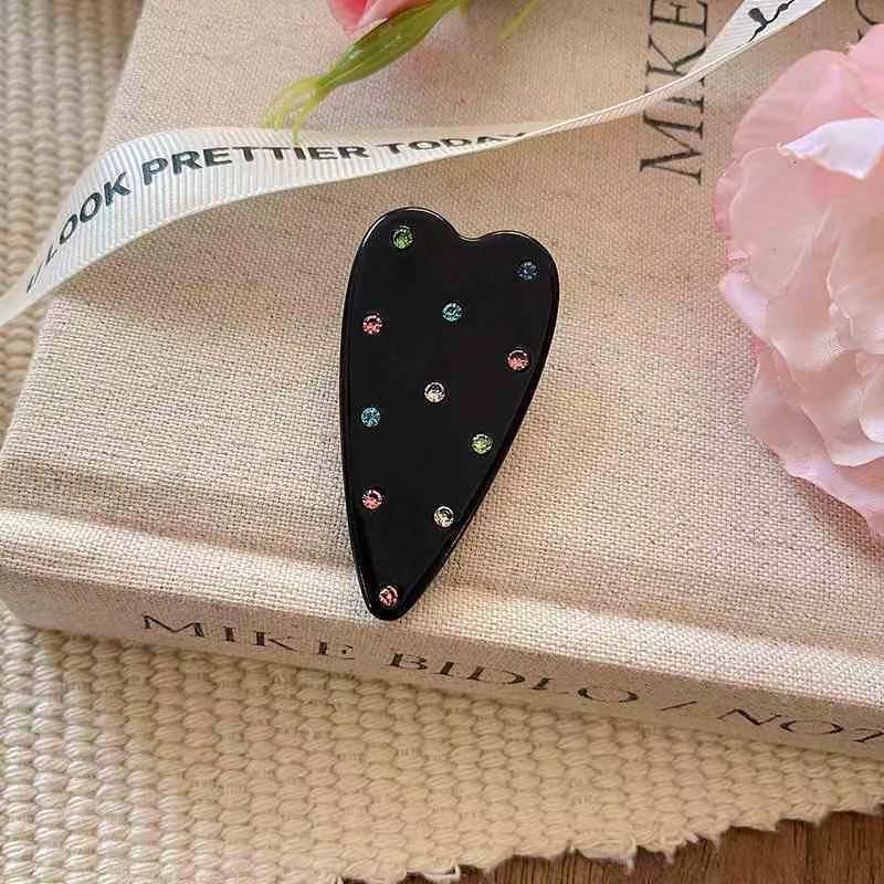 A2-아세테이트 사이드 클립-러브 블랙