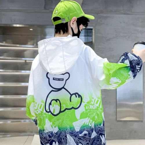 男童夏装防晒衣外套2024年新款轻薄透气夏季中大童小男孩防晒服潮