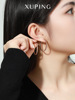 Jewelry, earrings, zirconium, suitable for import, European style