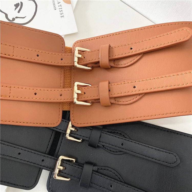 Decorative Fashion New Girdle Women's Waist Solid Color Belt  Wholesale display picture 4