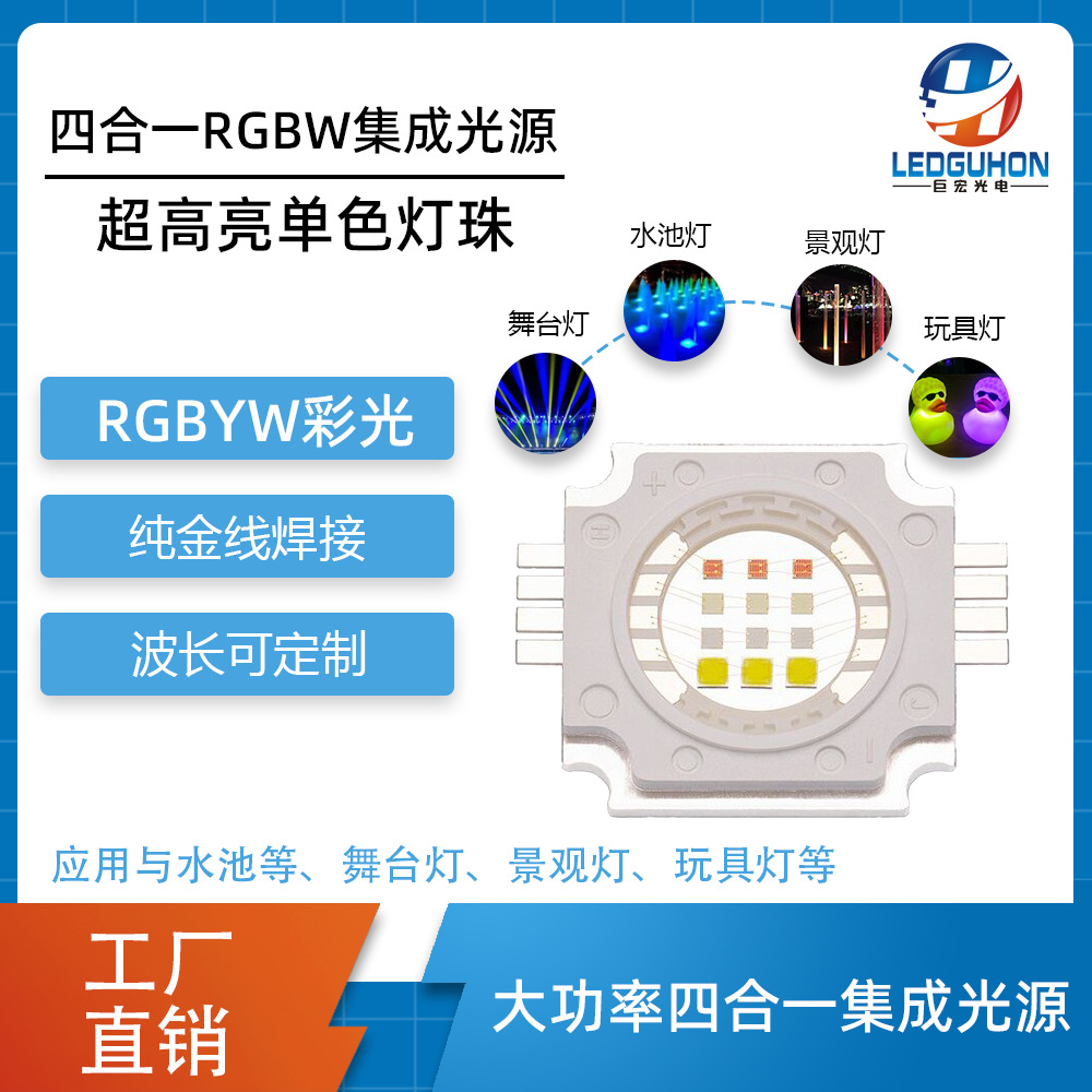 RGBYWȫ�ʼ���led������̨��Ͷ����ú������ư����һCOB��Դ