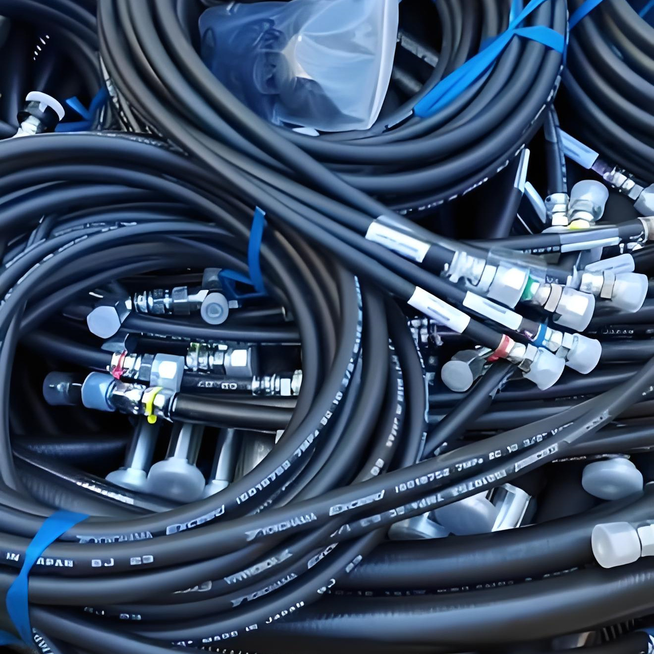 山推推土机SD32液压油箱到液压泵软管07114-01409用于推土机配件