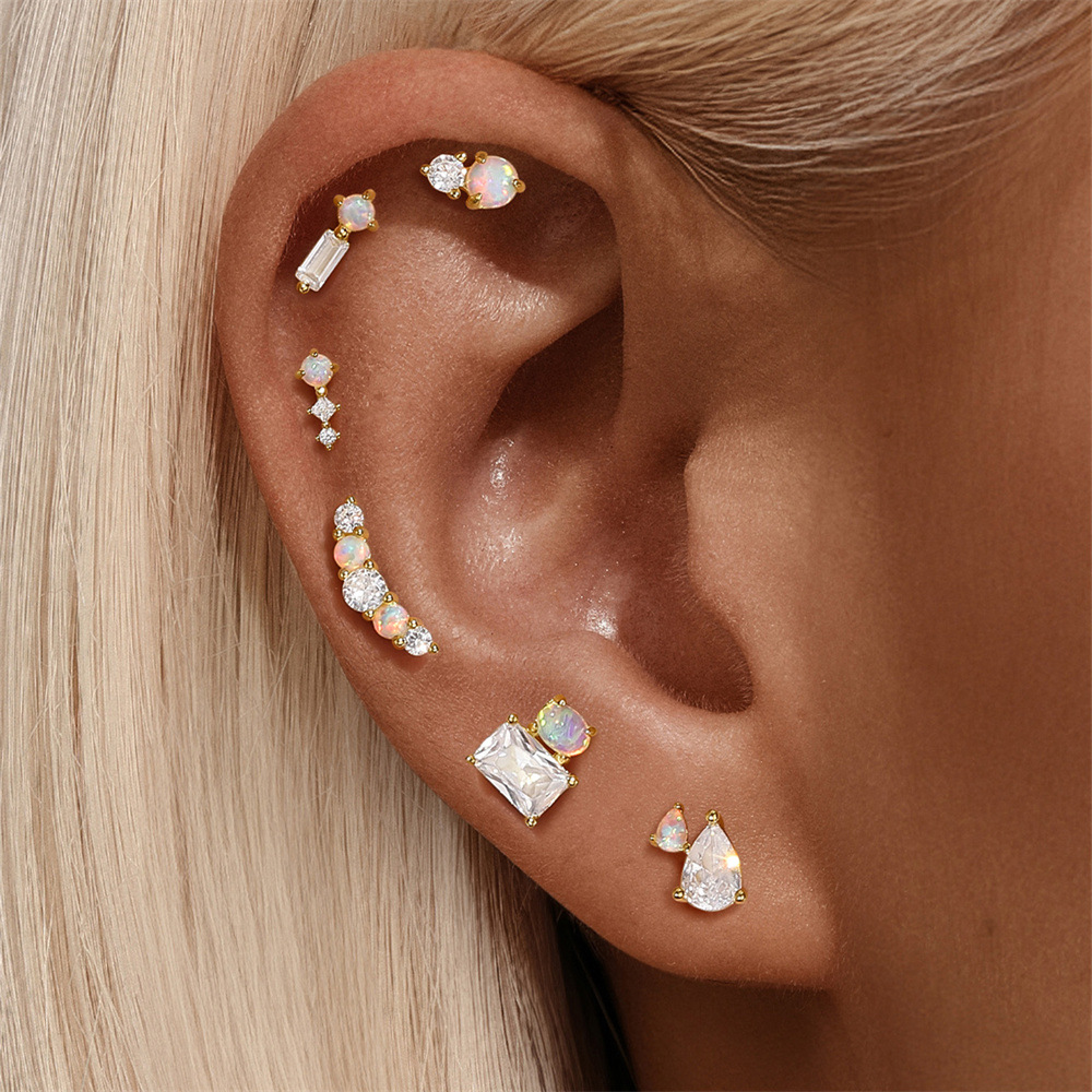 1g Weight 925 Sterling Silver Ear Needle Material Ear Studs Classification 1 Piece Quantity Daily, Street Occasion 925 Sterling Silver Material Geometric Pattern All Seasons Season Unisex Gender Plating Design Simple Style, Classic Style Style 1 Piece 925 Sterling Silver 925 Sterling Silver Earrings Geometric Ear Studs 15