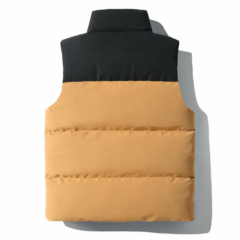 Chaleco de invierno de otoño y invierno para hombres nuevo chaleco de invierno de tamaño grande chaleco de algodón de caballo chaleco de abrigo caliente cortar hombro un cabello