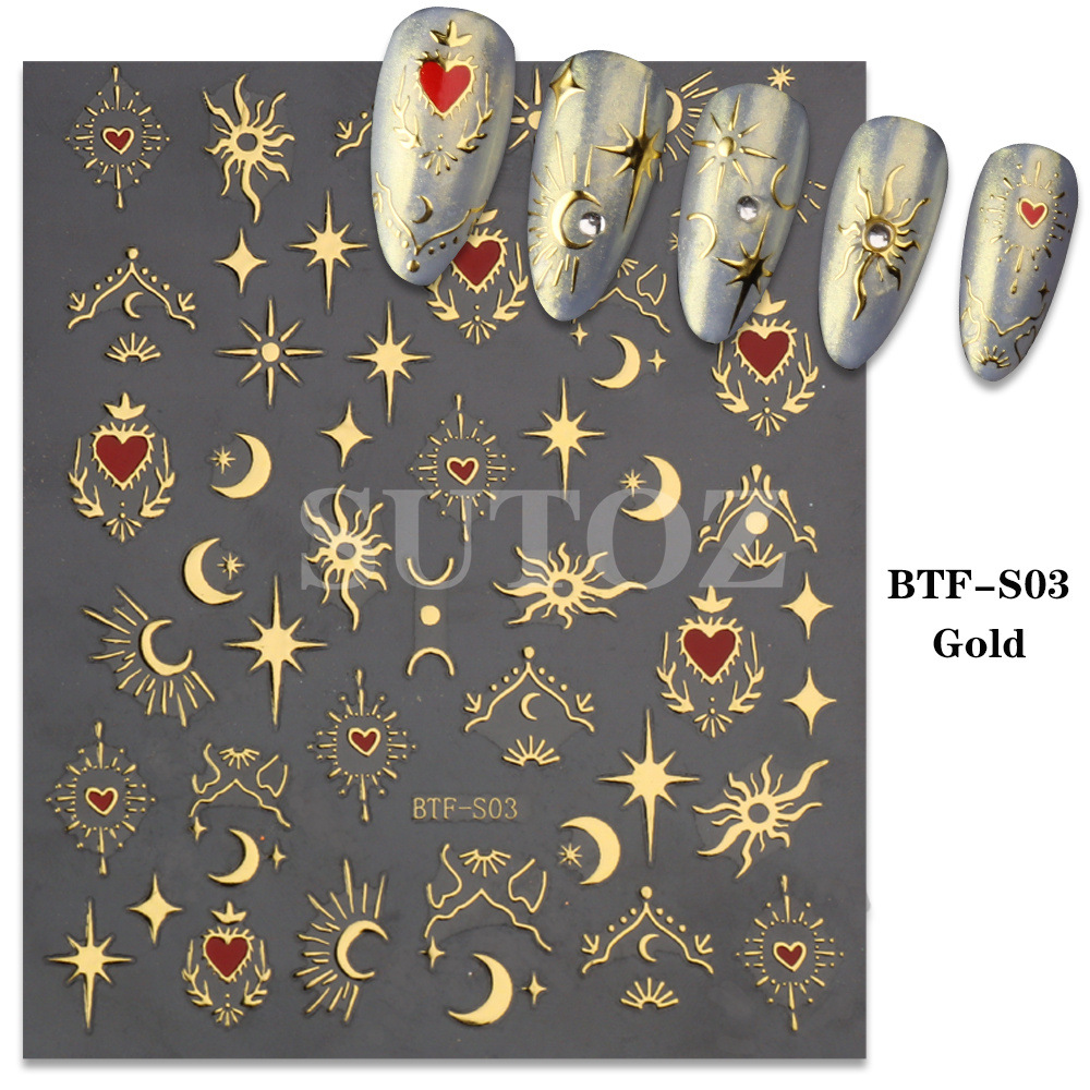Sweet Star Moon Plastic Nail Patches 1 Set display picture 1