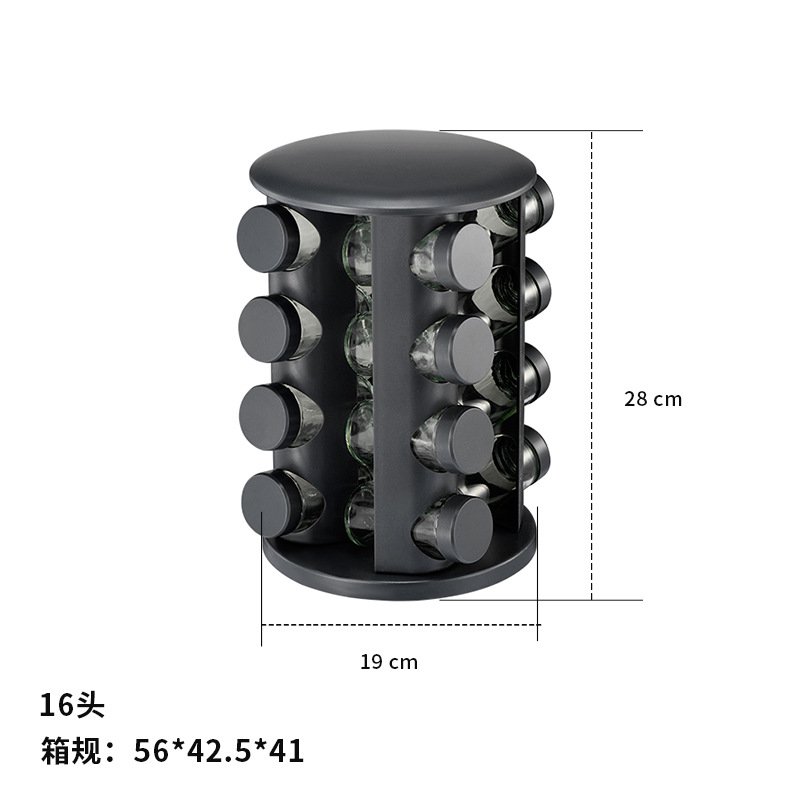 Estante de condimento redondo de color natural cocina multifuncional tanque de condimento giratorio utensilios de cocina para el hogar estante de condimento al por mayor