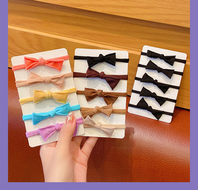 Basic Bow Hair Rope Set Wholesale Nihaojewelry display picture 7