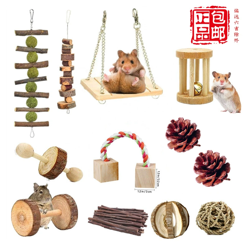 11-15 шт. Амазонка взрывы хомяк деревянная игрушка хомяк кролик попугай молярный костюм