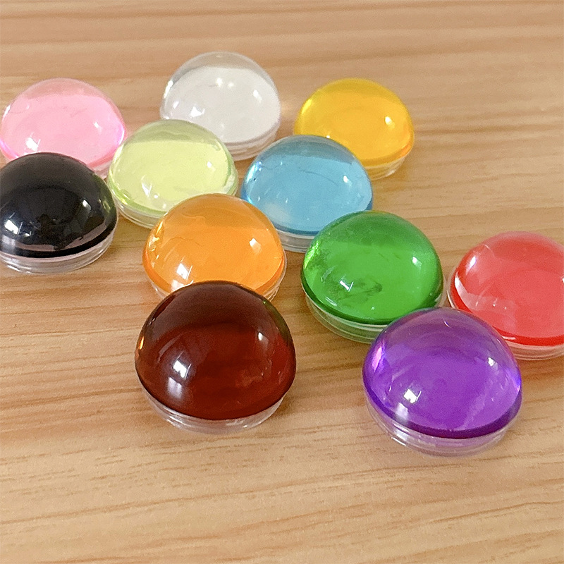 Mobile phone airbag bracket South Korea ins wind transparent crystal ball paste type retractable round drama bracket stable