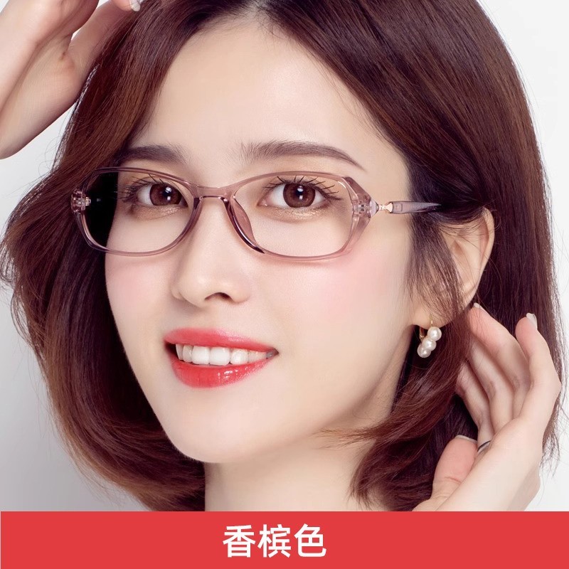 老眼鏡女性ファッション超軽量老人防ブルーレイ高級若い老光眼鏡防疲労高精細度100度|undefined