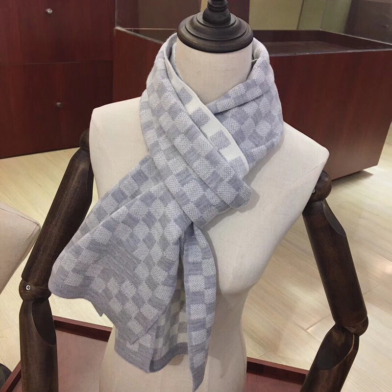 Autumn and Winter New Men's Scarf, Men's Plaid Versatile Warm Knitted Scarf, Neck Warmer Wholesale, Warm Winter Fashion Versatile