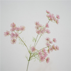 Artificial flower 5-head lace green grass decoration fake flower arrangement landscape cafe club soft decoration photography props