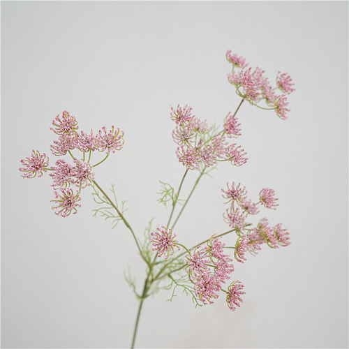 Artificial flower 5-head lace green grass decoration fake flower arrangement landscape cafe club soft decoration photography props