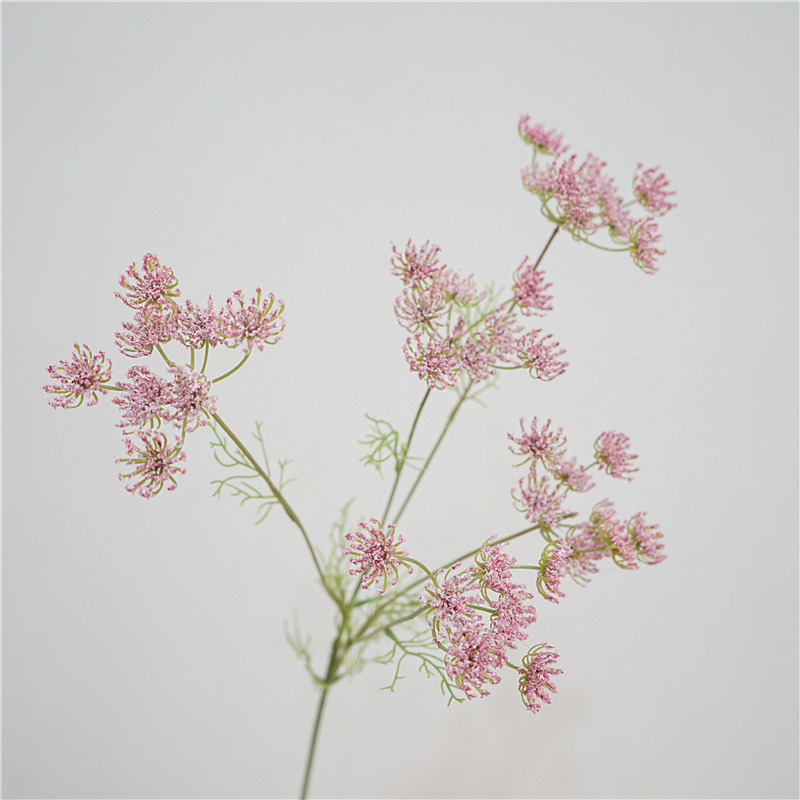 Artificial flower 5 head lace green plant grass decoration fake flower flower flower landscape cafe club soft photography props