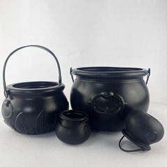魔女桶4点セット黒魔女キャンディー桶缶ハロウィーン聖パトリック祭クロスボーダー