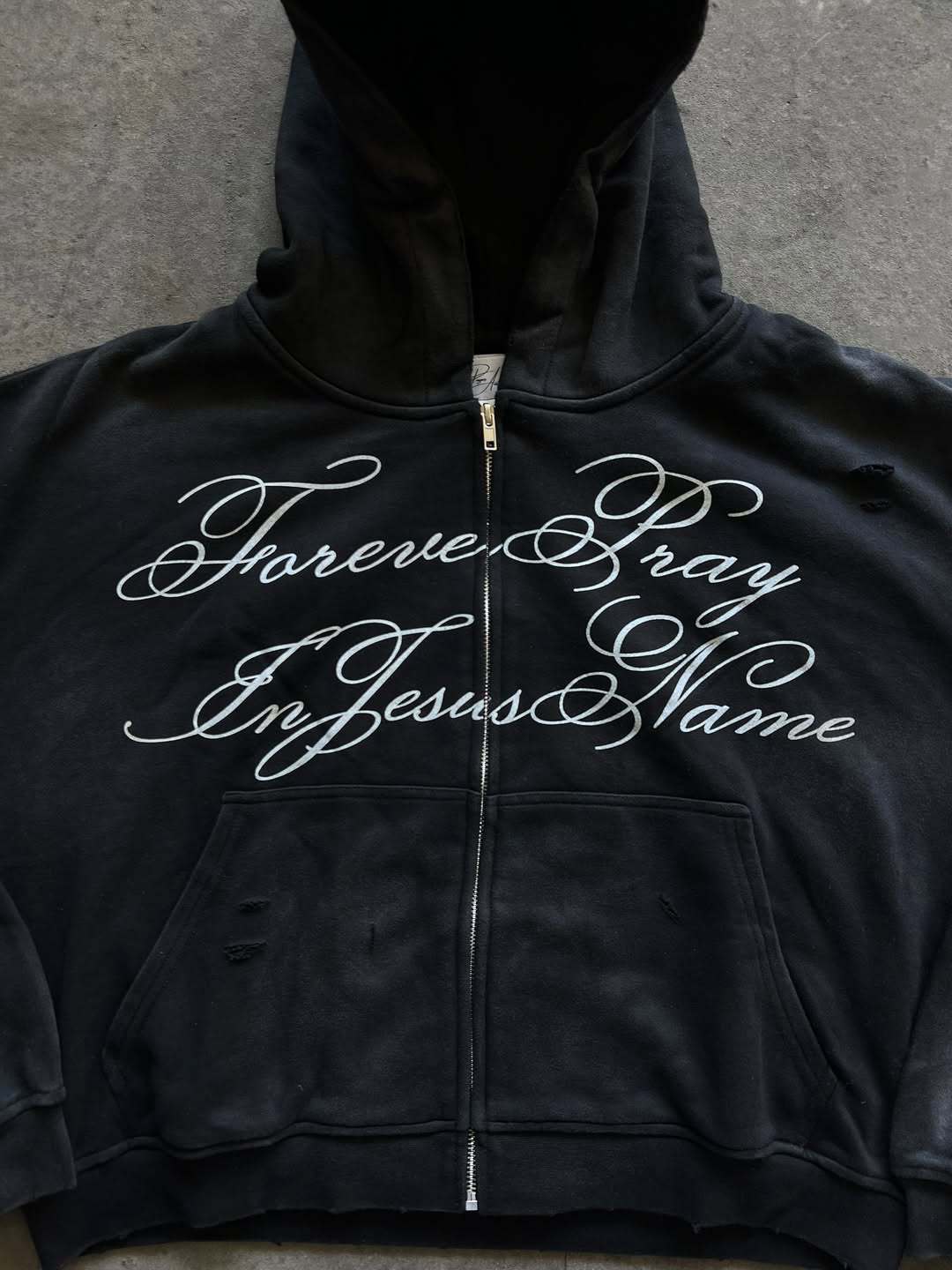 Men's Clothing European And American High Street Dark Style Hooded Zipper Sweatshirt Men And Women Autumn And Winter Trendy Street Retro Loose Jacket_viptrois.com