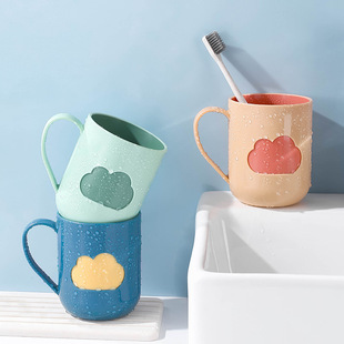 Couple's Teeth Cup Student Dormitory Wash Cup Drop-resistant High-value Toothbrush Cup Household Mouthwash Cup Cute Toothbrush Cup