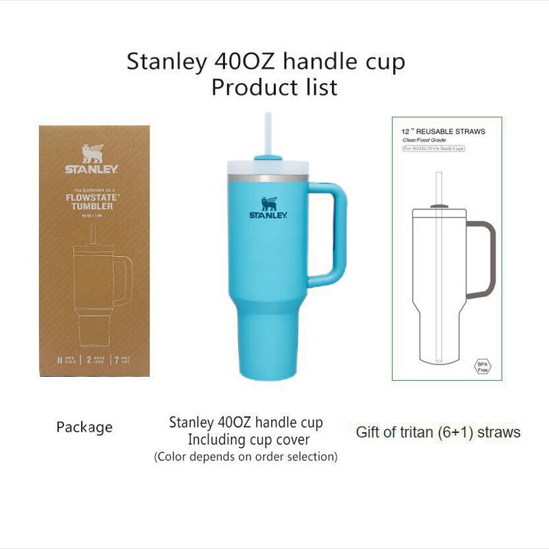美式爆款现货ebay史丹利stanley2代40OZ大容量不锈钢车载保温水杯|undefined