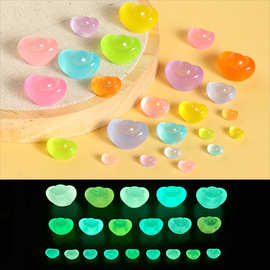 仿真夜光彩色元宝立体树脂摆件手工diy聚宝盆车载中控装饰小摆件