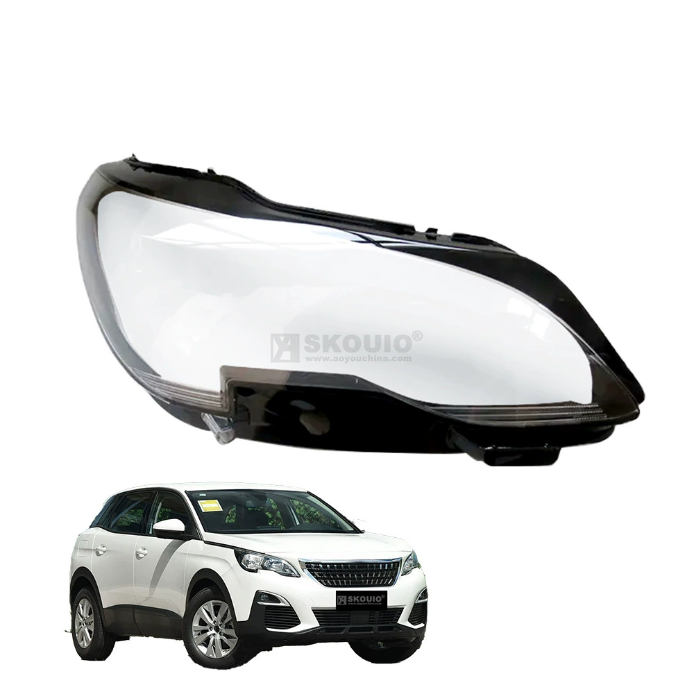 Подходит для Dongfeng Peugeot 5008 4008 2014-2018 годов выпуска, прозрачный плафон фары, автомобильный плафон фары