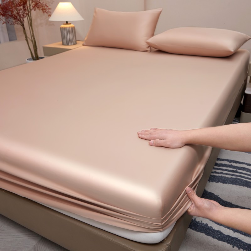 2025 nuevo estilo 100 50 piezas de algodón de doble acción de un solo producto funda de cama funda de cama de algodón puro color sólido ropa de cama al por mayor
