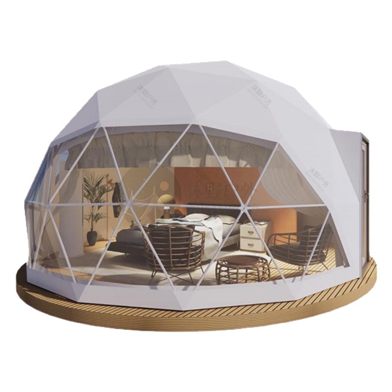 Tienda de Campaña Esférica Transparente con Diseño de Cielo Estrellado, Tienda de Campaña de Lujo para Campamentos al Aire Libre, Hotel de Tiendas de Campaña