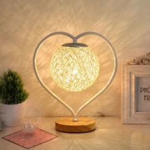 结婚台灯卧室ins少女心形简约北欧创意浪漫网红礼物床头装饰夜灯