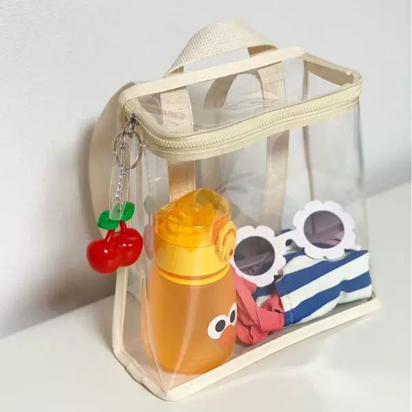 New Summer Transparent Backpack Large Capacity PVC Backpack Jelly Bag Cosmetic Gift Bag Gift Packaging Backpack