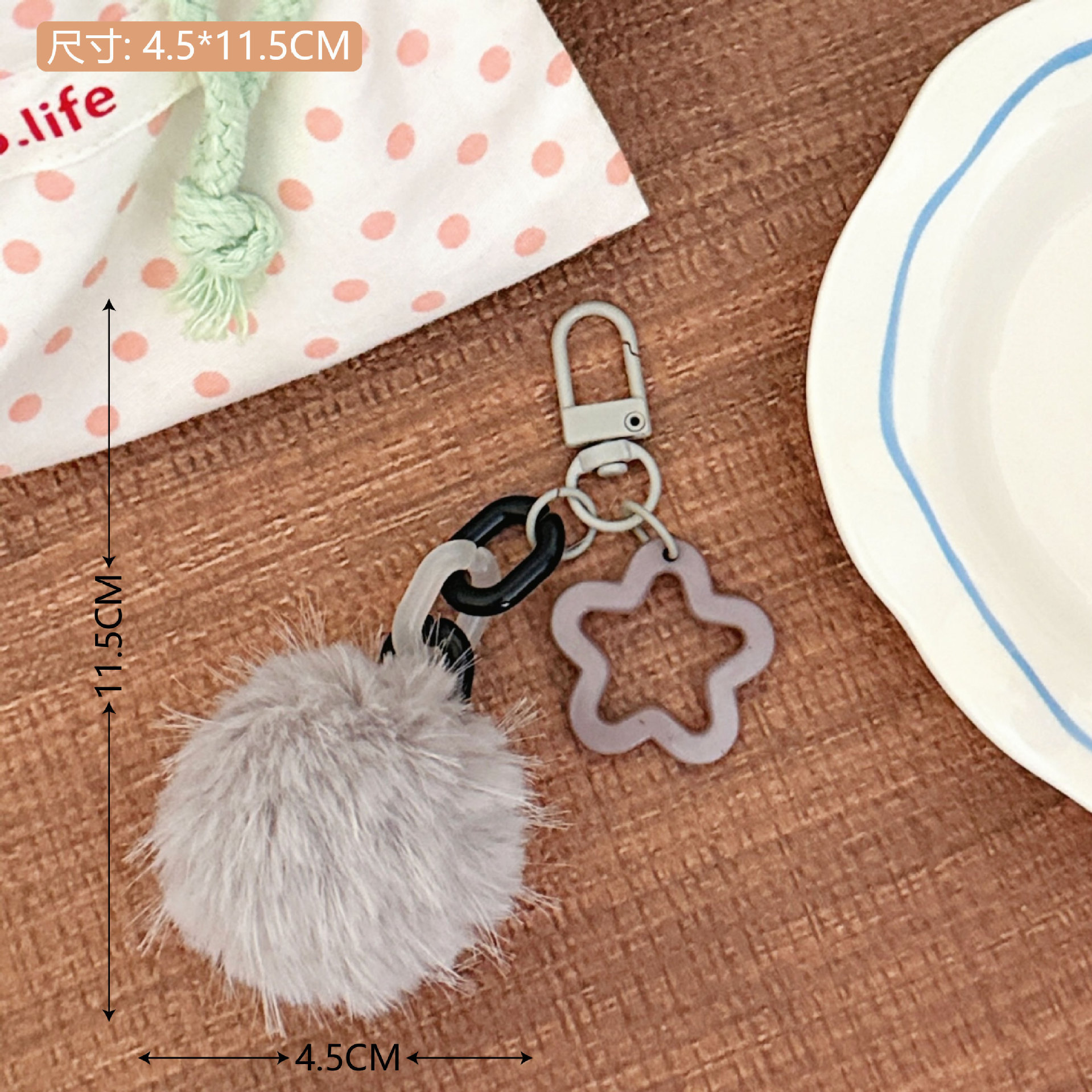 Creativo bolso de peluche muñeca colgante llavero de automóvil colgante universal chica corazón bolso de peluche colgante mayorista