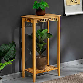 阳台花架子大厅用花盆架子客厅植物架木制落地室内可移动多肉花架