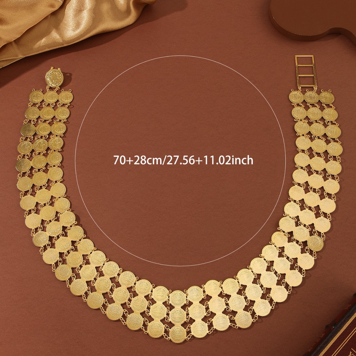 Vintage Coin Waist Chain, Three-layer Bodychain For Women_voghion.com
