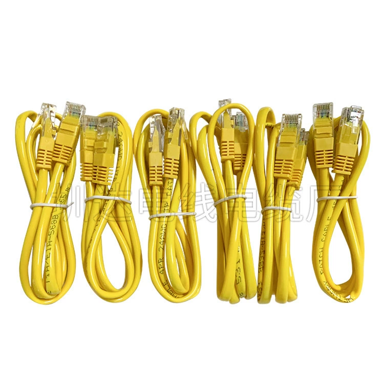 Оптовая Продажа с фабрики сетевой кабель компьютерная Перемычка CAT5 готовый сетевой маршрутизатор витая пара супер 5 сетевой кабель 1 метр