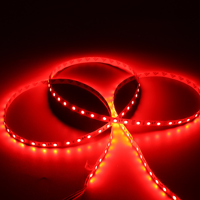 5050 SMD LED Strip Lights, 54 Beads, Bare Board RGB Ambiance Lights, 12V High-Brightness, Low-Voltage Flexible Strip—Factory Wholesale