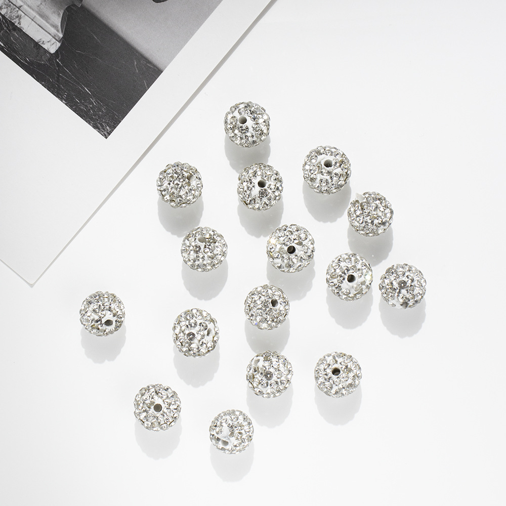 Knitting Design 1 Piece Rhinestone Soft Clay Solid Color DIY Jewelry Accessories