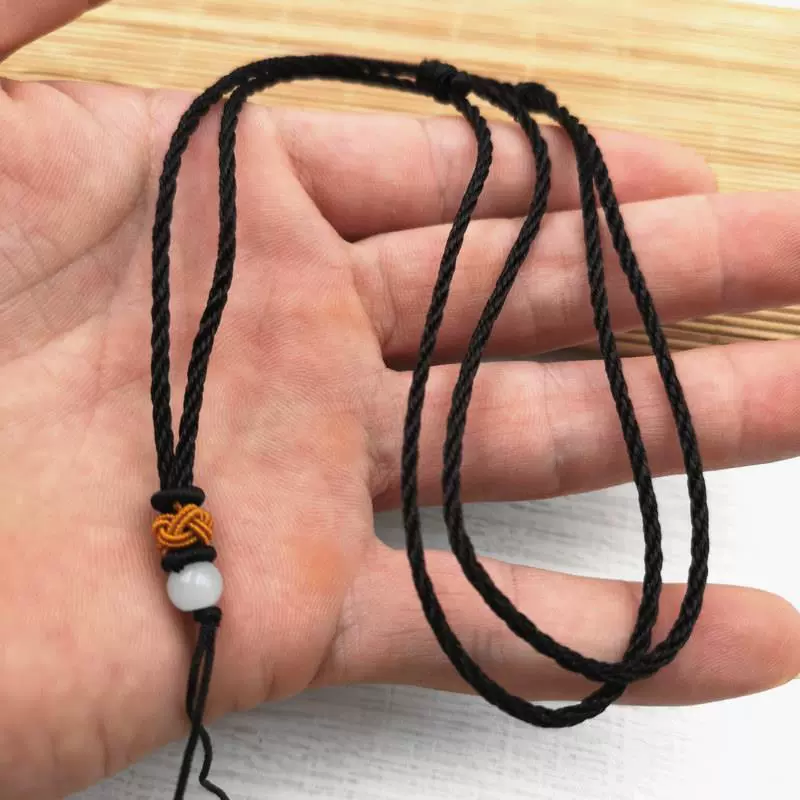 Регулируемая изумрудная подвеска ручной работы, плетёный ремешок, красный шнуровой браслет, шнурок для мужни для женщин
