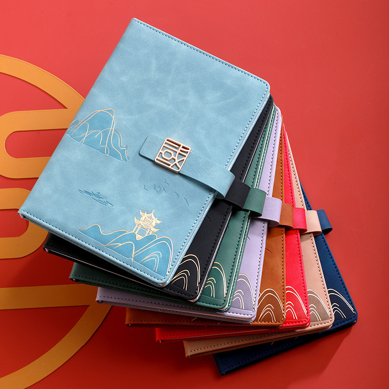Customized Notebook Set for Teachers' Day, High-End Creative Engraved Gift Set, Souvenir Business Notebook, in Stock