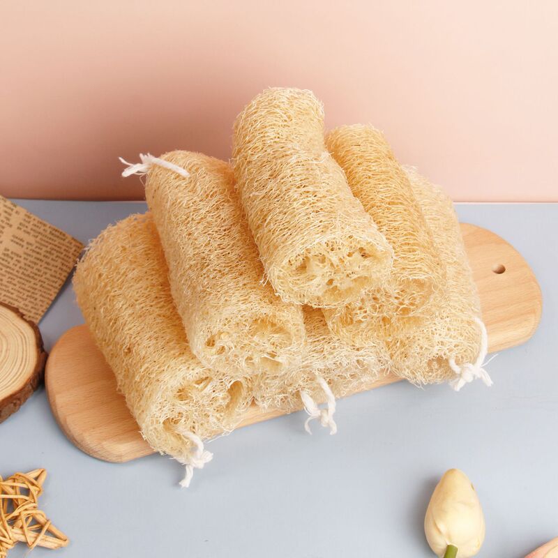 Pure Natural Loofah Dishwashing Towel, Non-Stick Oil Kitchen Cleaning Brush, Loofah Sponge, Scouring Pad, Bath Brush, Pot Brush