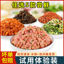 商用早餐包子馅料体验试用装馅料饺子鲜肉青菜牛肉馅饼包子馅厂家