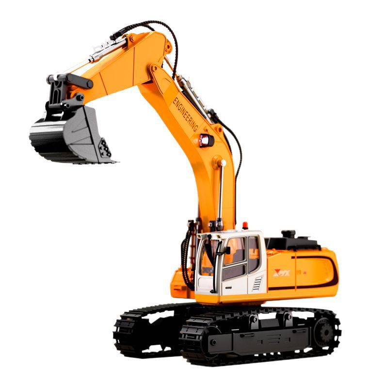 Excavadora de control remoto supergrande coche de juguete para niños ingeniería de aleación de automóviles excavadora eléctrica gran