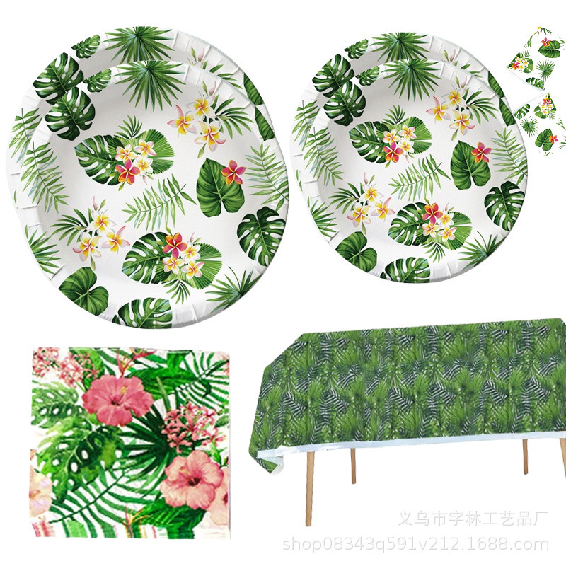 Tropical Green Turtle Leaf Tableware suit Paper Plate Paper Towel Tablecloth Hawaiian Summer Theme Birthday Party Supplies Tropical Green Turtle Leaf Tableware suit Paper Plate Paper Towel Tablecloth Hawaiian Summer Theme Birthday Party Supplies