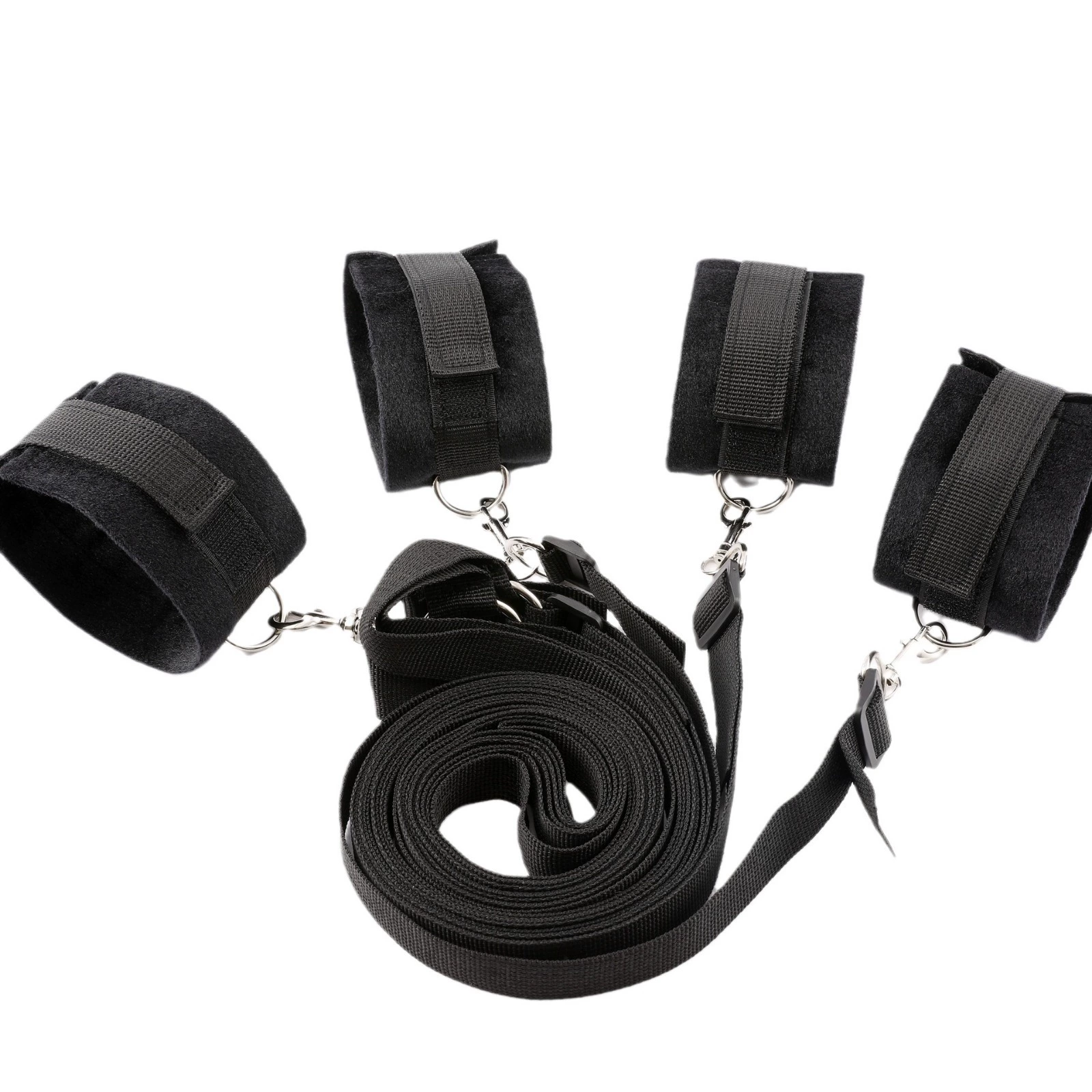 Bed, belt, harness, handcuffs