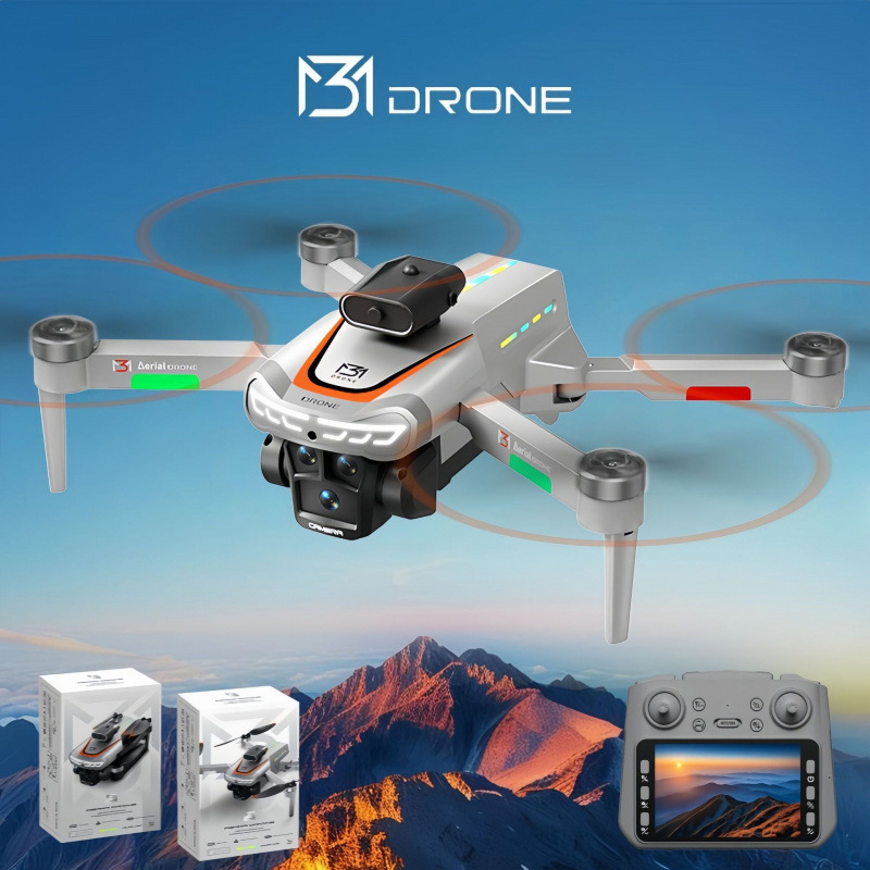 Cross-Border New Product M3 High-Definition Aerial Photography Drone Remote Control Aircraft with Screen Control Aircraft Return to Avoid Obstacles Four-Axis Aerial Photography Aircraft