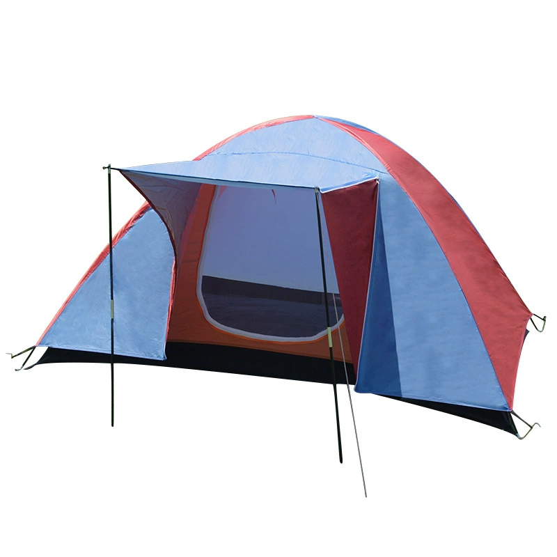 Double-layer windproof handheld tent for hiking