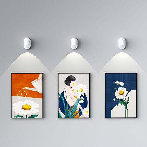 New Wiring-free Remote Control Rechargeable Spotlight Wall Lamp Free Installation Mural Lamp Advertising Figure Display Cabinet Bedside Wall Lamp