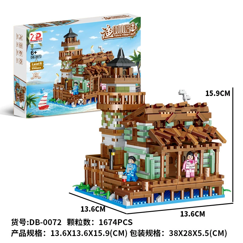 Набор конструкторов совместимый с Lego, архитектура в национальном стиле, многоп-model (до 6066 вариантов)