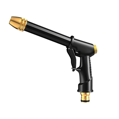 Car Wash High-Pressure Water Gun Metal Nozzle Water Gun Head Dual-Purpose Cleaning Tool for Home and Car, Can Be Used for Watering Flowers, Car Wash Water Gun Head (High pressure car wash water gun) - black-gold