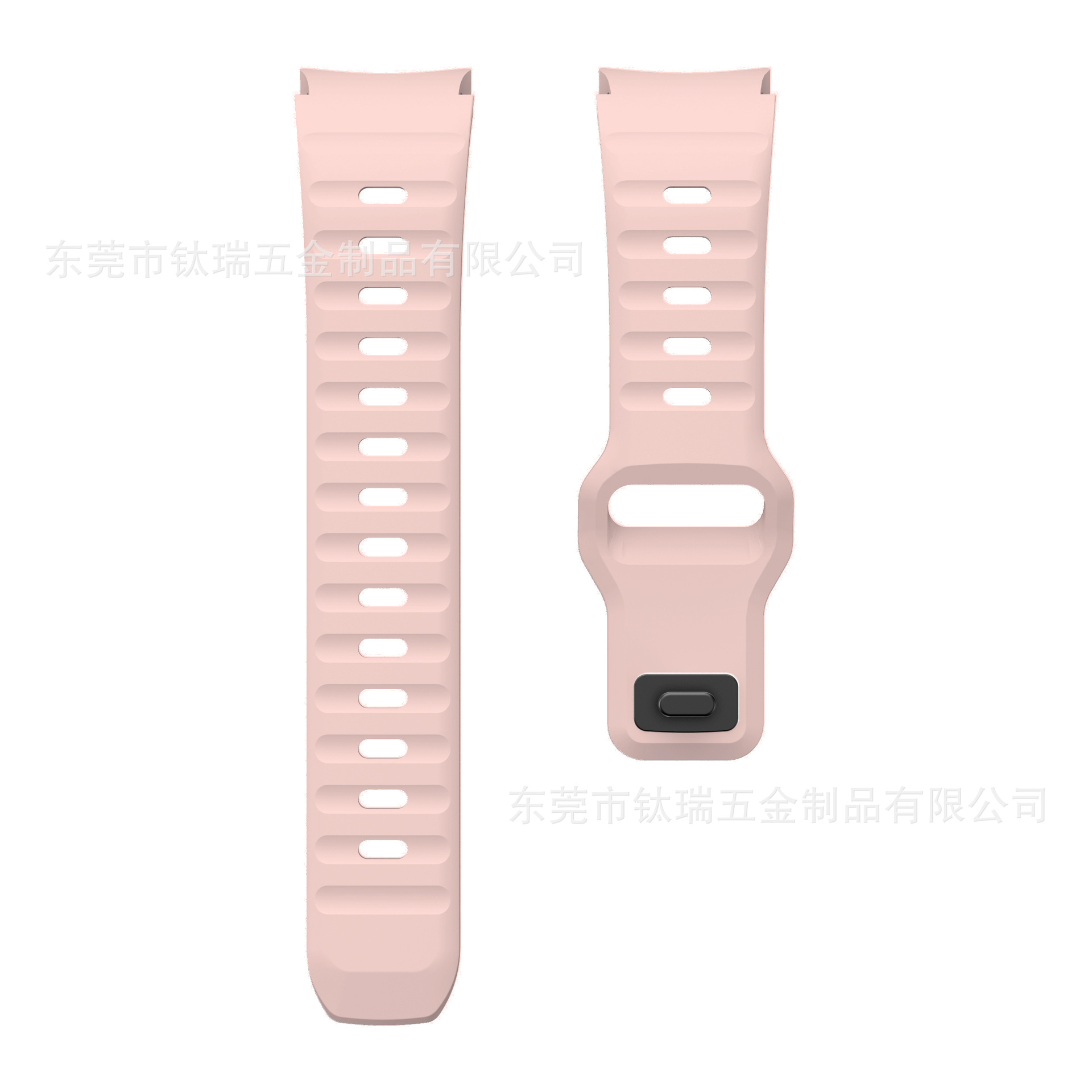 Adecuado para Samsung Galacy watch6 5 correa de silicona Wave Snap Watch6classic correa de hebilla inversa